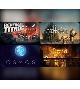 Braid + Machinarium + Osmos + Revenge of The Titans Steam Key GLOBAL